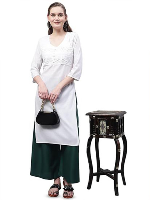 eyba Women Slip-On Knitted Flared Palazzos