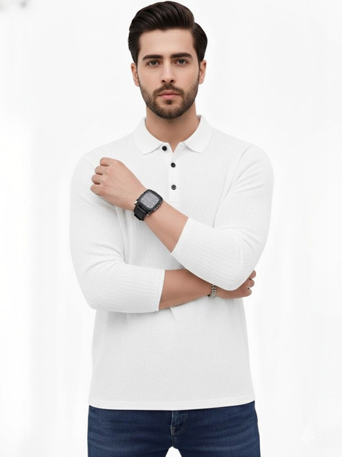 Mast & Harbour Men Polo Collar T-shirt
