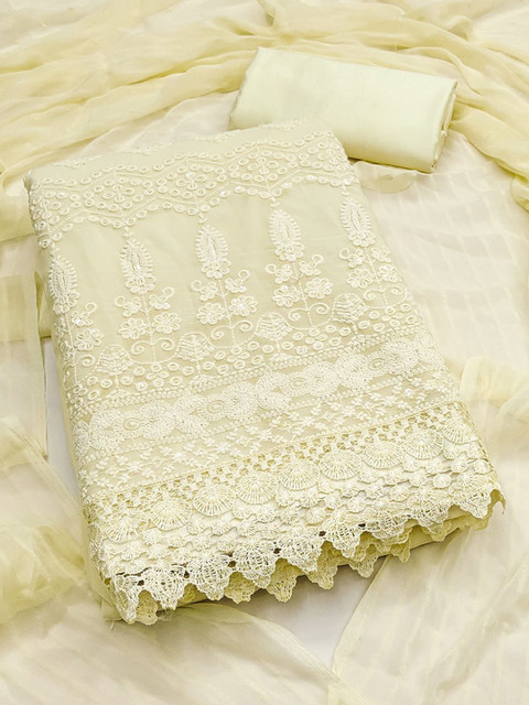 Peachmode Embroidered Unstitched Dress Material