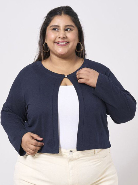 Style Quotient Plus Women Button Shrug