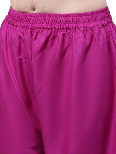 eyba Women Flared Knitted Ethnic Palazzos - Image 6