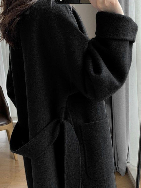 StyleCast Women Spread Collar Overcoat Coats - Image 2