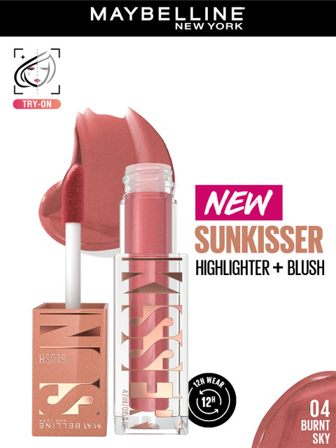 Maybelline New York Sunkisser 12H Wear Lightweight Highlighter+Blush 4.7g - Burnt Sky 04
