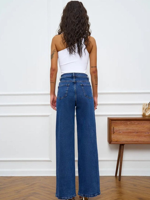 Aadvi Fashion Women Smart Regular Fit High-Rise Stretchable Jeans - Image 3