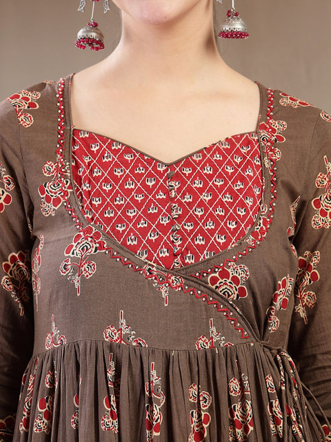 Anouk Mirage Women Floral Printed Floral Anarkali Kurta - Image 5