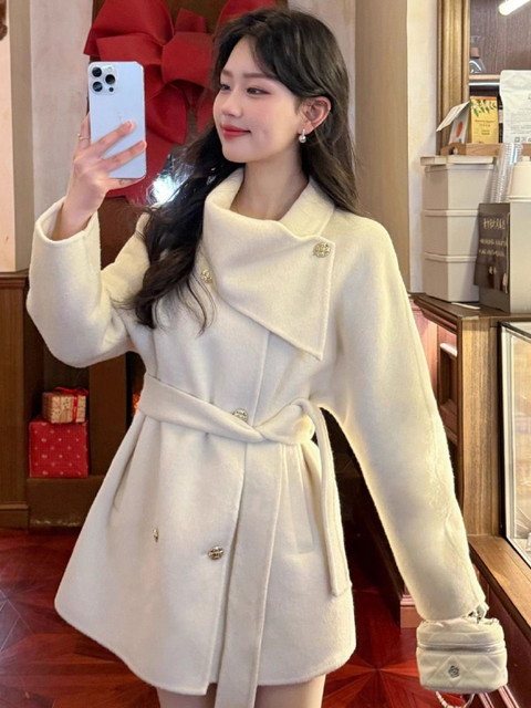 StyleCast Women Spread Collar Wrap Coats