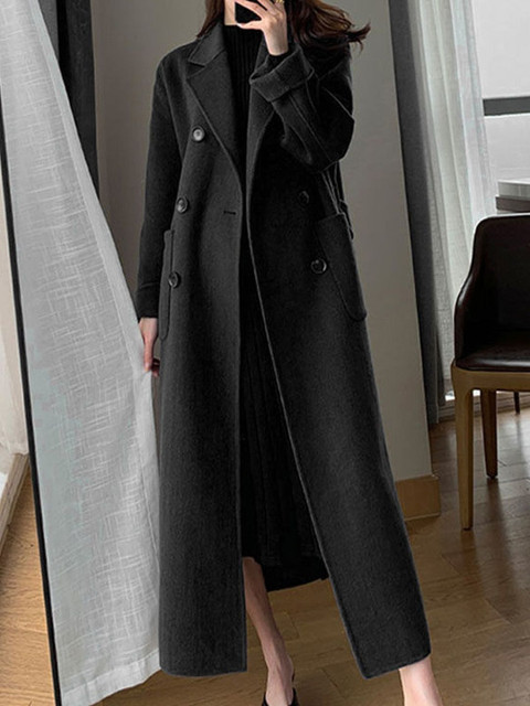StyleCast Women Spread Collar Overcoat Coats - Image 3