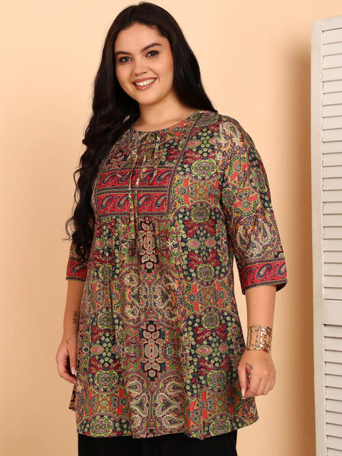 Akiko Women Paisley Printed A-Line Kurti