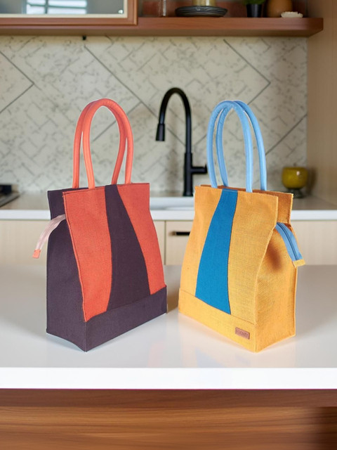 FOONTY Set of 2 Eco Friendly Lunch bags Travel Accessory