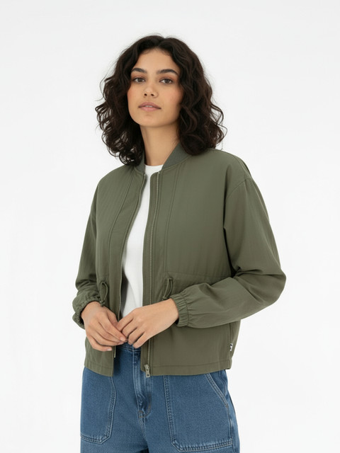 glitchez Stand Collar Windcheater Tailored Jacket