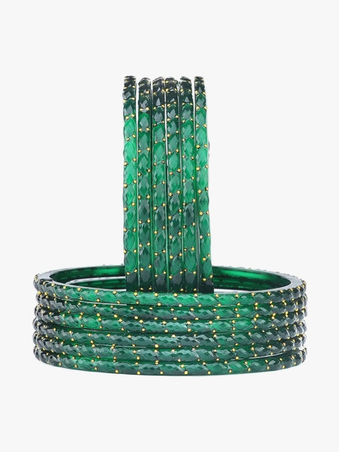 Instyle Forever Set Of 12 Glass Bangles