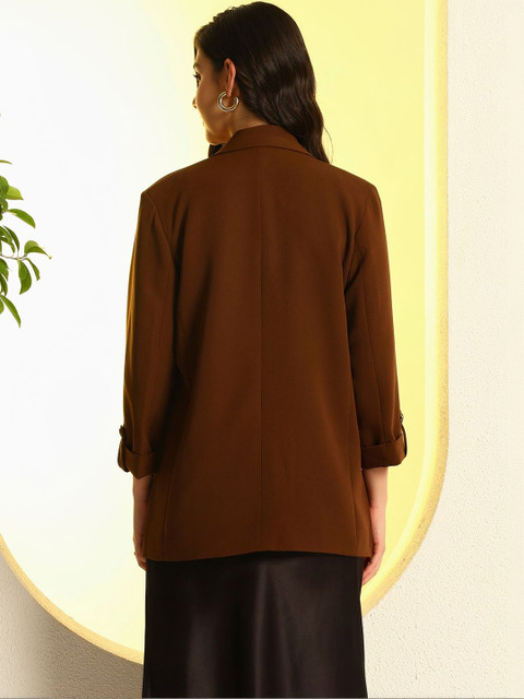 Zastraa Women Notched Lapel Front Open Regular Fit Blazer - Image 2