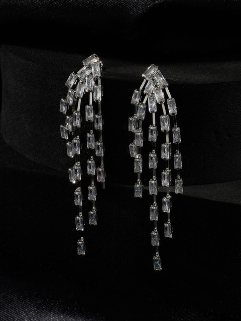 Forever Glam by Pantaloons Geometric Drop Earrings