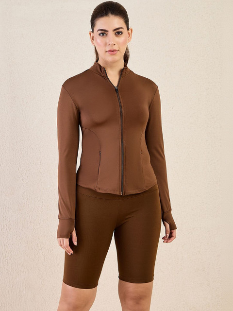 COLOR CAPITAL Women Lightweight Antimicrobial Training or Gym Sporty Jacket