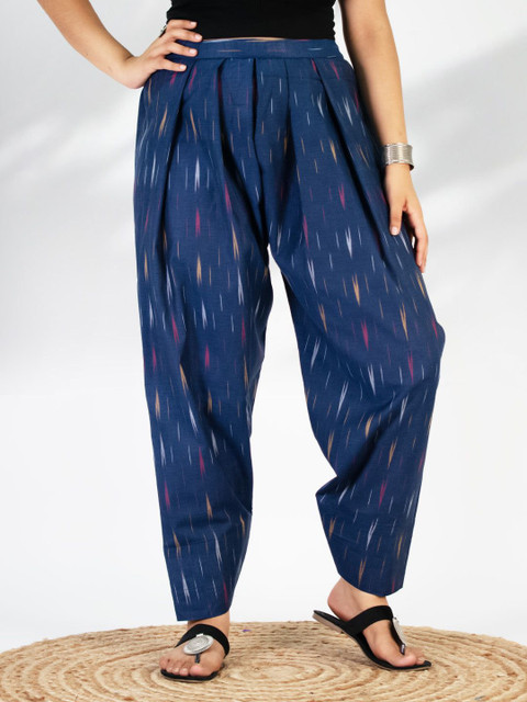 LetsDressUp Women Ikat Printed Loose Fit Cotton Salwar