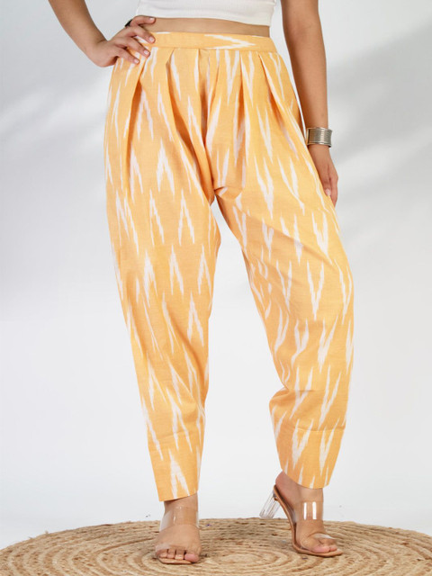 LetsDressUp Women Geometric Printed Loose Fit Cotton Salwar