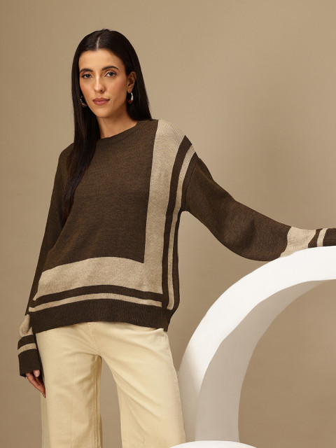 Chemistry Women Checked Pullover