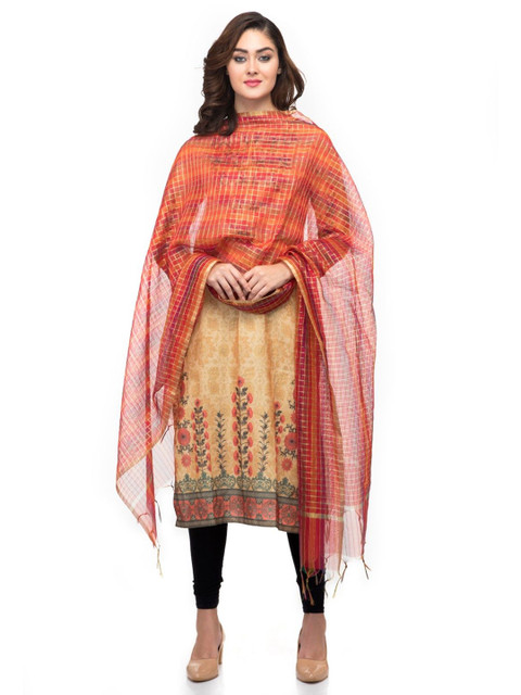 A R SILK DUPATTA HUB Woven Design Dupatta