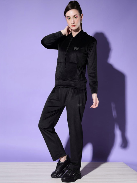 Moda Rapido Women Hooded Neck Mid-Rise Tracksuits