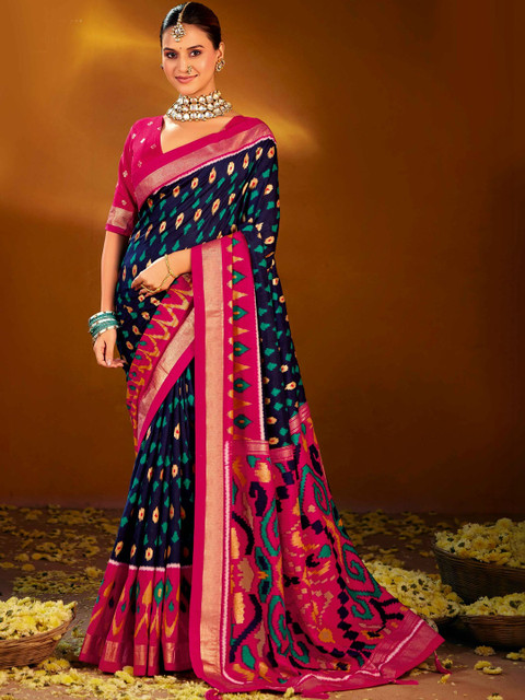 TIRA Woven Design Silk Blend Saree