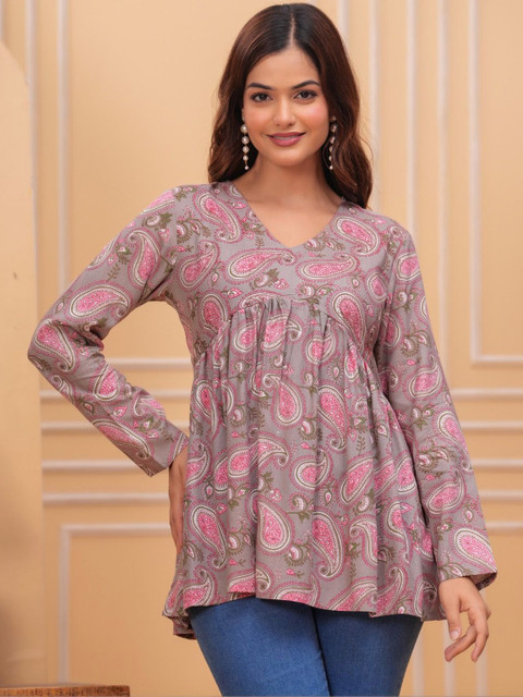 SHREELATA Print Ethnic Top