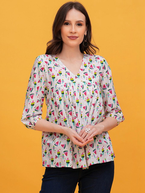 SHREELATA Print Top