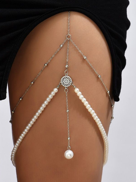 Fabme Silver-Plated Body Chain