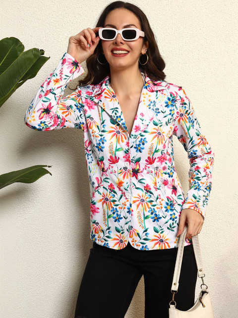 BAESD Printed Notched Lapel Blazers - Image 7