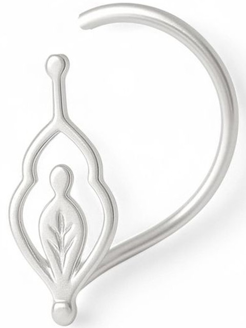 Sangria 925 Sterling Silver Stud Nosepin - Image 2
