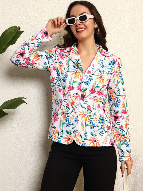 BAESD Printed Notched Lapel Blazers - Image 6