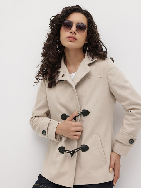 The Roadster Life Co. Notched Lapel Collar Regular Fit Overcoat