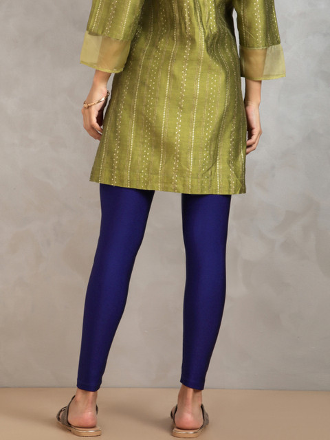 TWIN BIRDS Shimmer Ankle-Length Leggings - Image 3