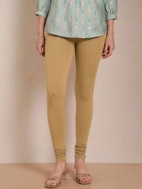 TWIN BIRDS Mid Rise Churidar Length Leggings