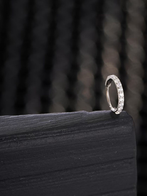 Sangria Women Gold-Plated Ring Nosepin