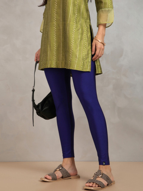 TWIN BIRDS Shimmer Ankle-Length Leggings - Image 4