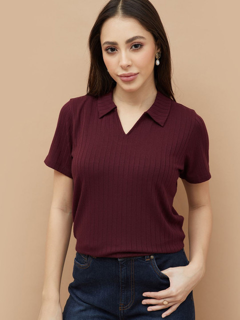 Fame Forever by Lifestyle Self Design Polo Collar Regular Fit T-shirt