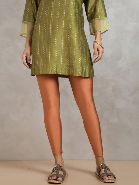 TWIN BIRDS Women Ankle-Length Shimmer Leggings