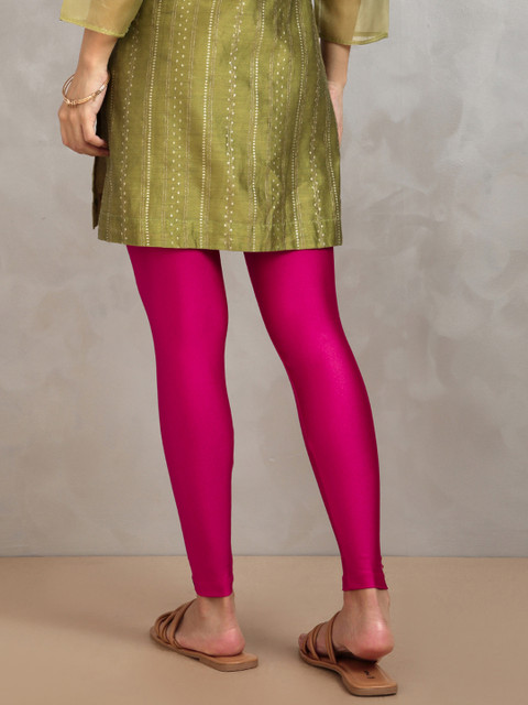 TWIN BIRDS Women Ankle-Length Shimmer Leggings - Image 3