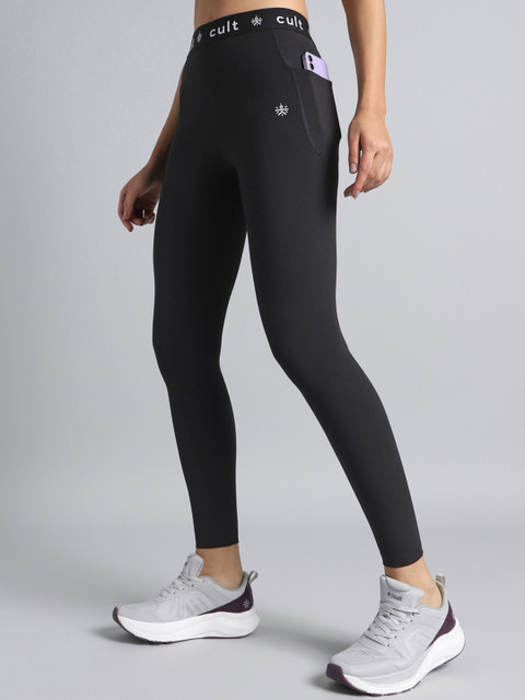 CULT Women Black Move Easy Comflex Tights