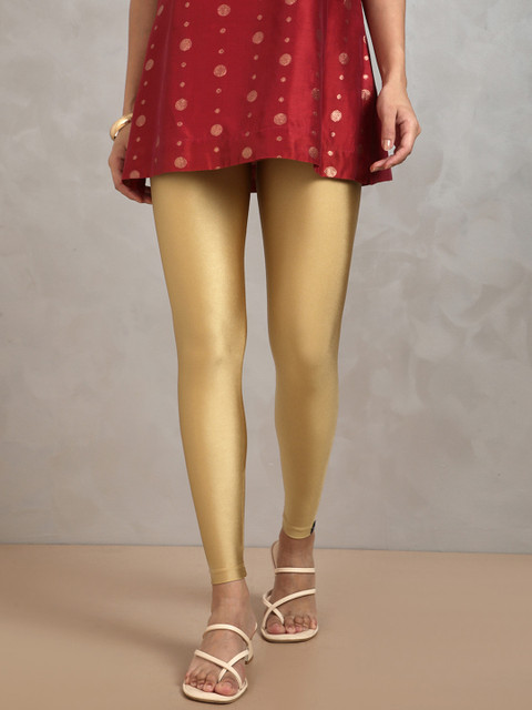 TWIN BIRDS Women Shimmer Ankle Length Leggings