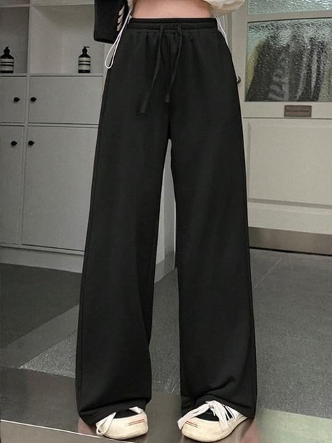 PRICHA Women Solid Cotton Regular Track Pant