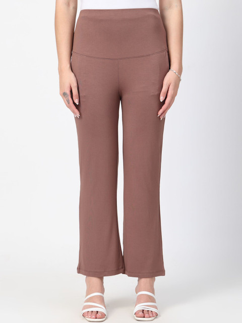House Of Zelena Women Flared High-Rise Maternity Trousers