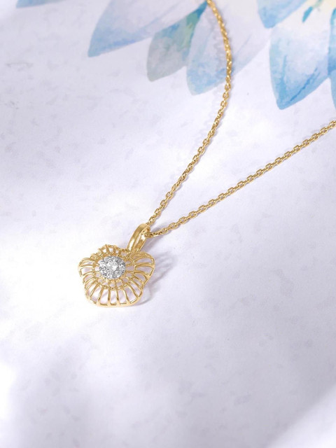 Mia By Tanishq Women 14Kt Gold Pendant With 0.07 Carat Natural Diamond - 0.765 g
