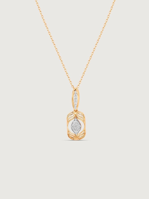 Mia By Tanishq 14 Kt Gold Pendant With 0.11 Carat Natural Diamond - 1.12g