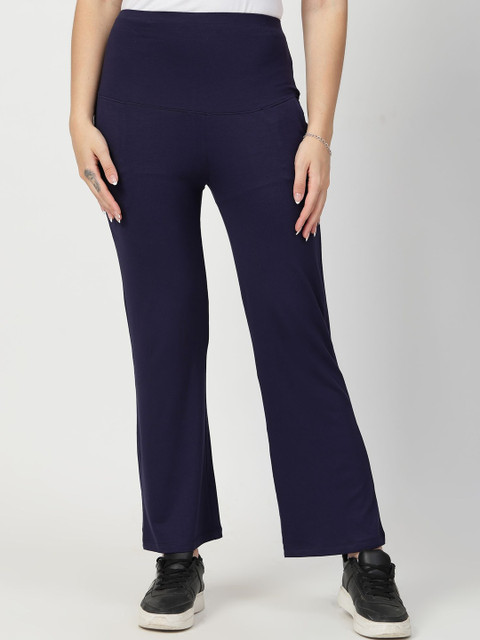 House Of Zelena Women Flared High-Rise Maternity Trousers