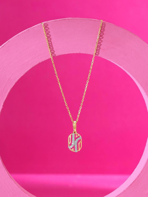 Mia By Tanishq Women 14 Kt Gold Pendant With 0.1 Carat Natural Diamond - 0.65g