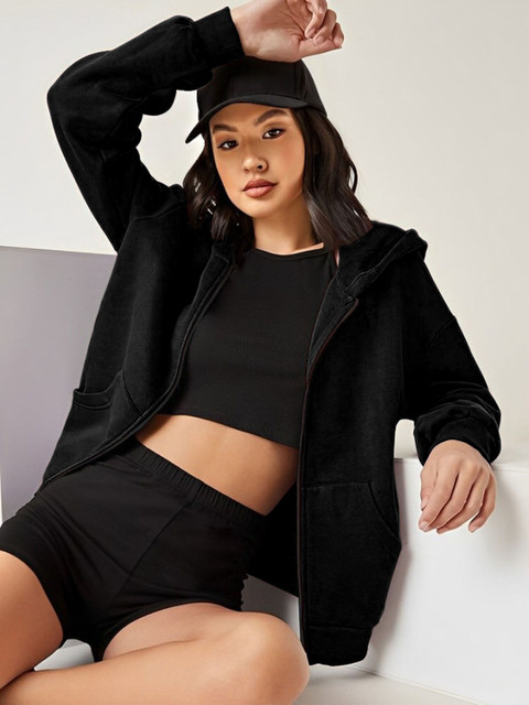 Parona Women Fleece Lightweight Open Front Jacket