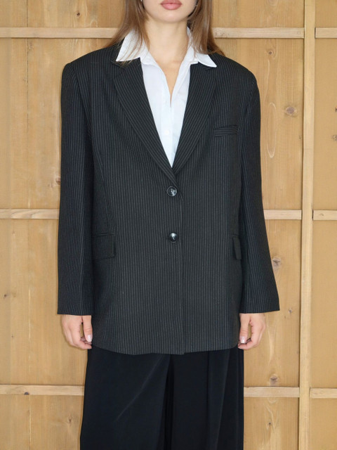 Trendyol Striped Notched Lapel Collar Single Breasted Casual Blazer