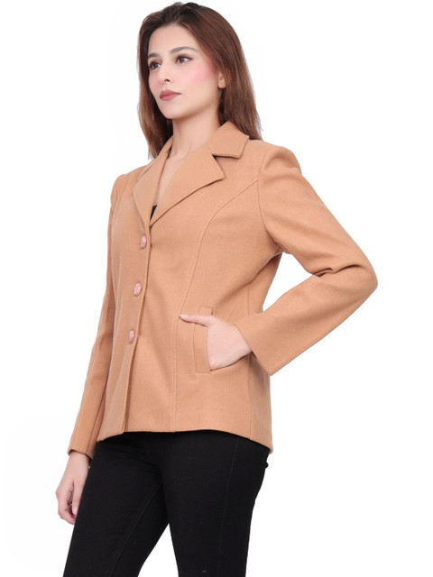 Hallinton Women Single-Breasted Overcoat With Two Pockets - Image 4