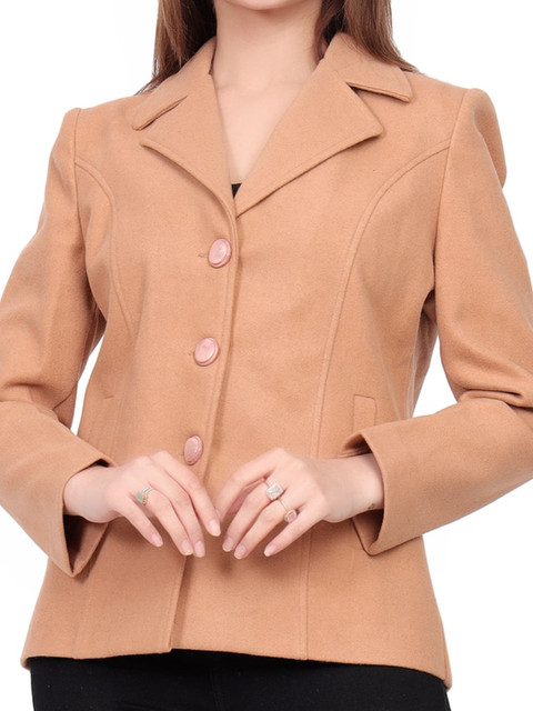 Hallinton Women Single-Breasted Overcoat With Two Pockets - Image 2